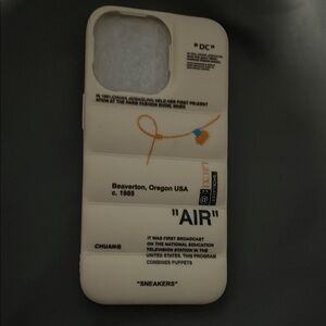 Nike Cream Phone Case with Industrial Design